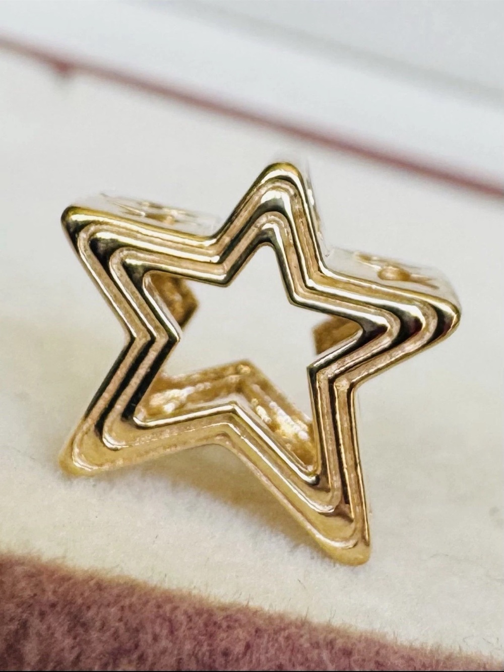 Pandora 14k Gold Star-Shaped Charm Pendant
